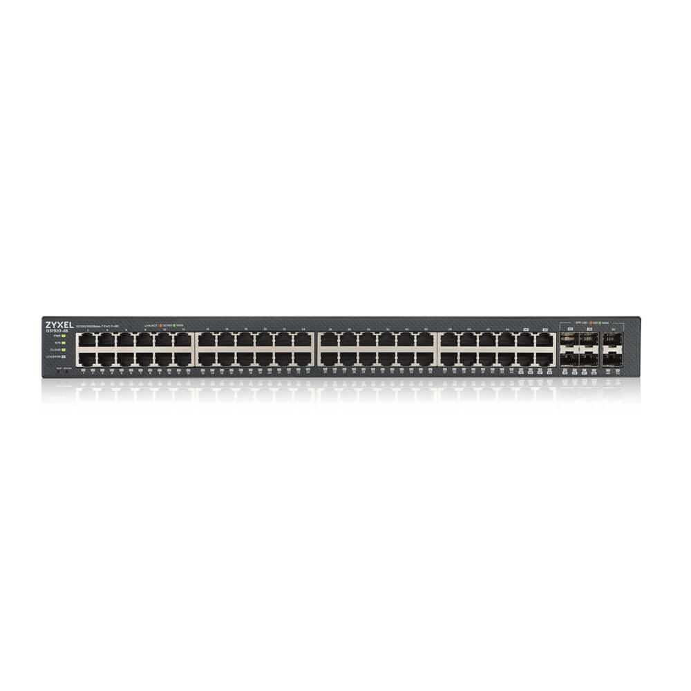 Zyxel Switch 48x GE GS1920-48V2 44xRJ45 4xCombo Managed