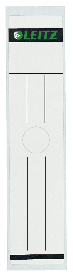 LEITZ Ordneretiketten 6093 grau für 8,0 cm Rückenbreite, 10 St.
