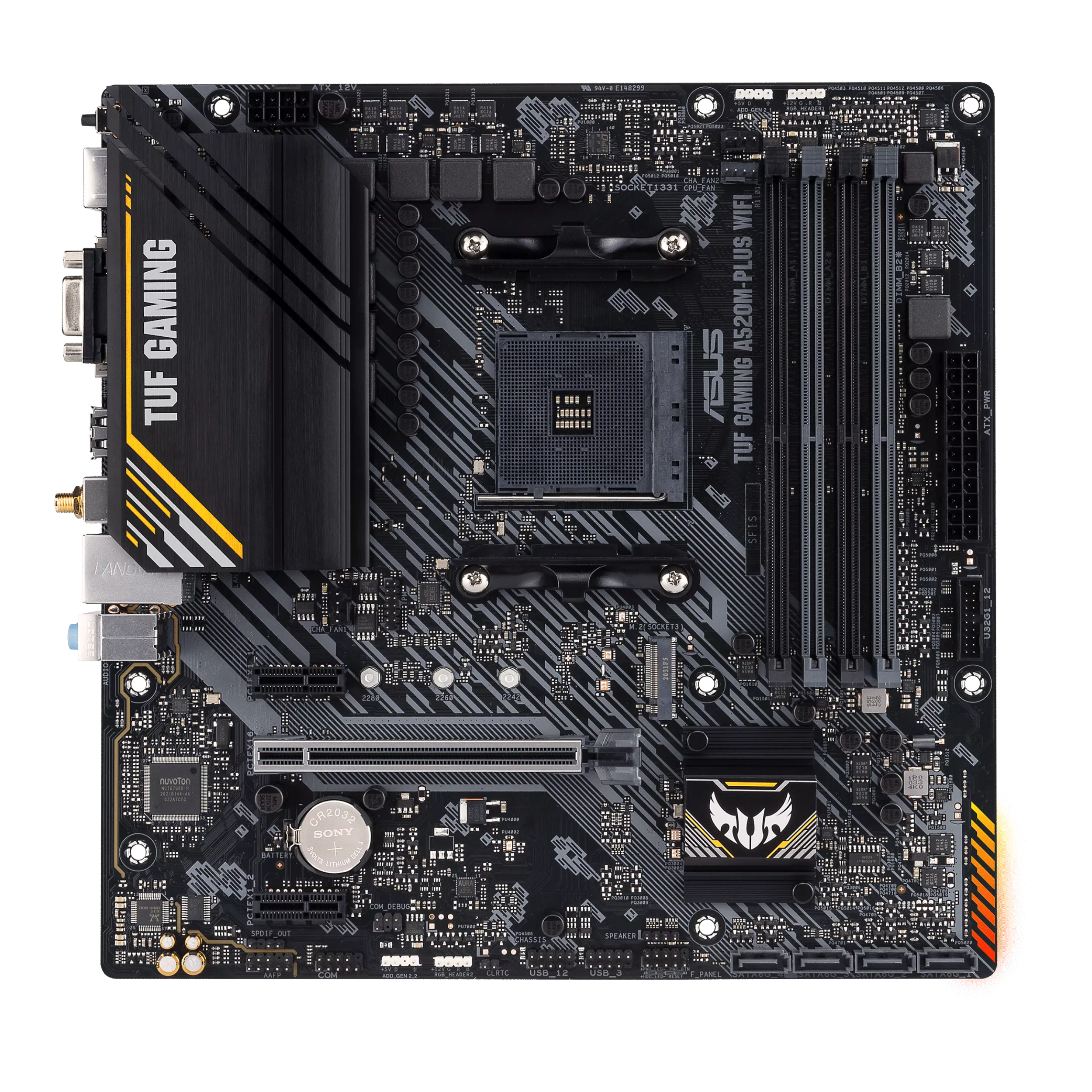 ASUS TUF GAMING A520M-PLUS WIFI (AMD,AM4,DDR4,mATX)