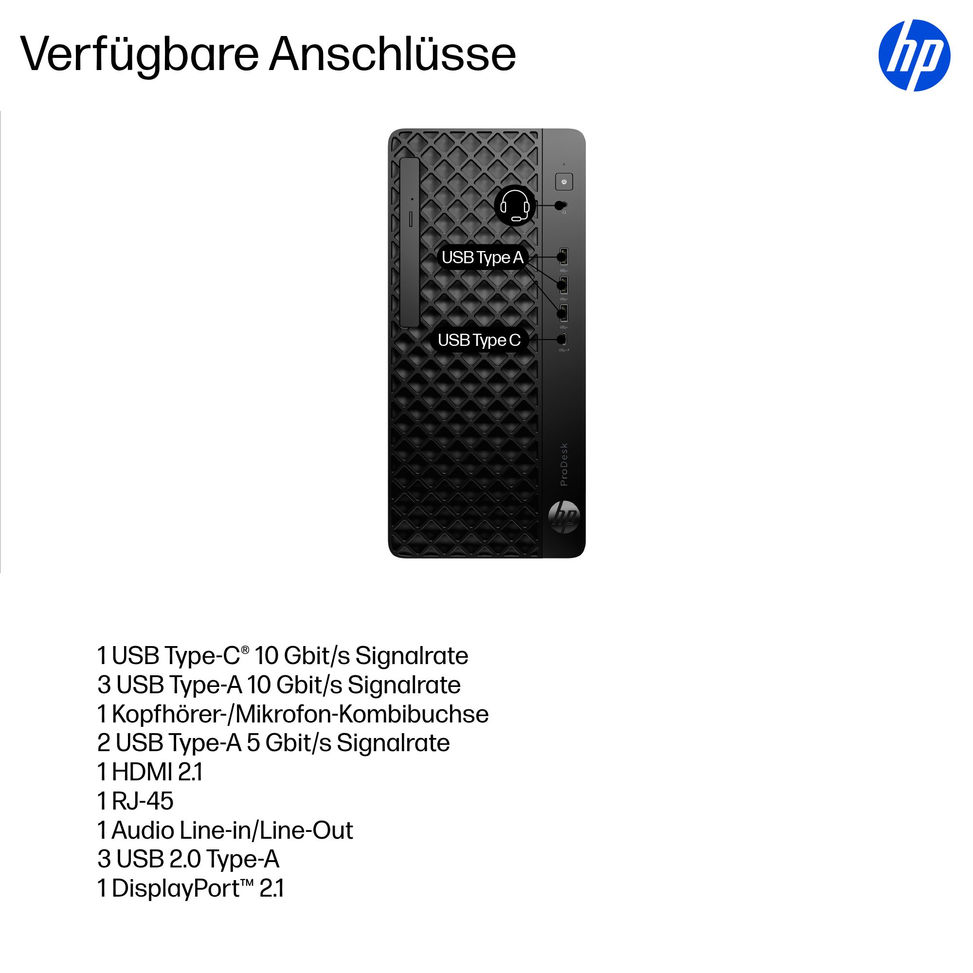 HP ProDesk 4 Tower G1i Intel Core Ultra 7 265 16GB 512GB/SSD W11P 1J Gar (DE)