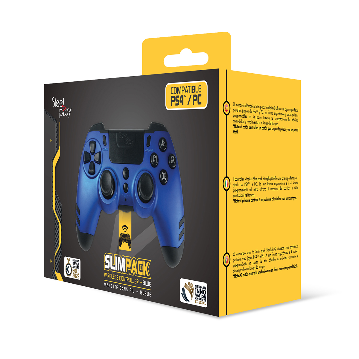 LEXIP X STEELPLAY Slim Pack Wireless Controller Sapphire Blue Multi