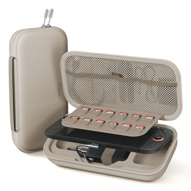 CHARGING CASE W/10K POWER BANK - NINTENDO SWITCH - SAND
