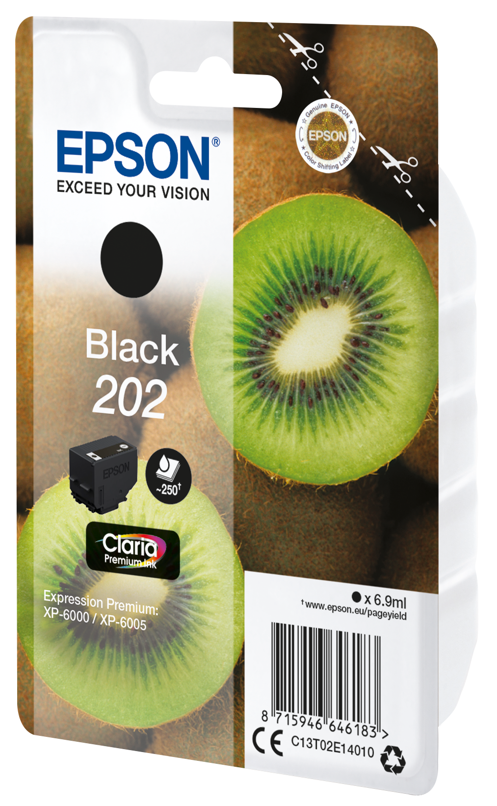 EPSON 202/T02E14 (Kiwi) schwarz Druckerpatrone