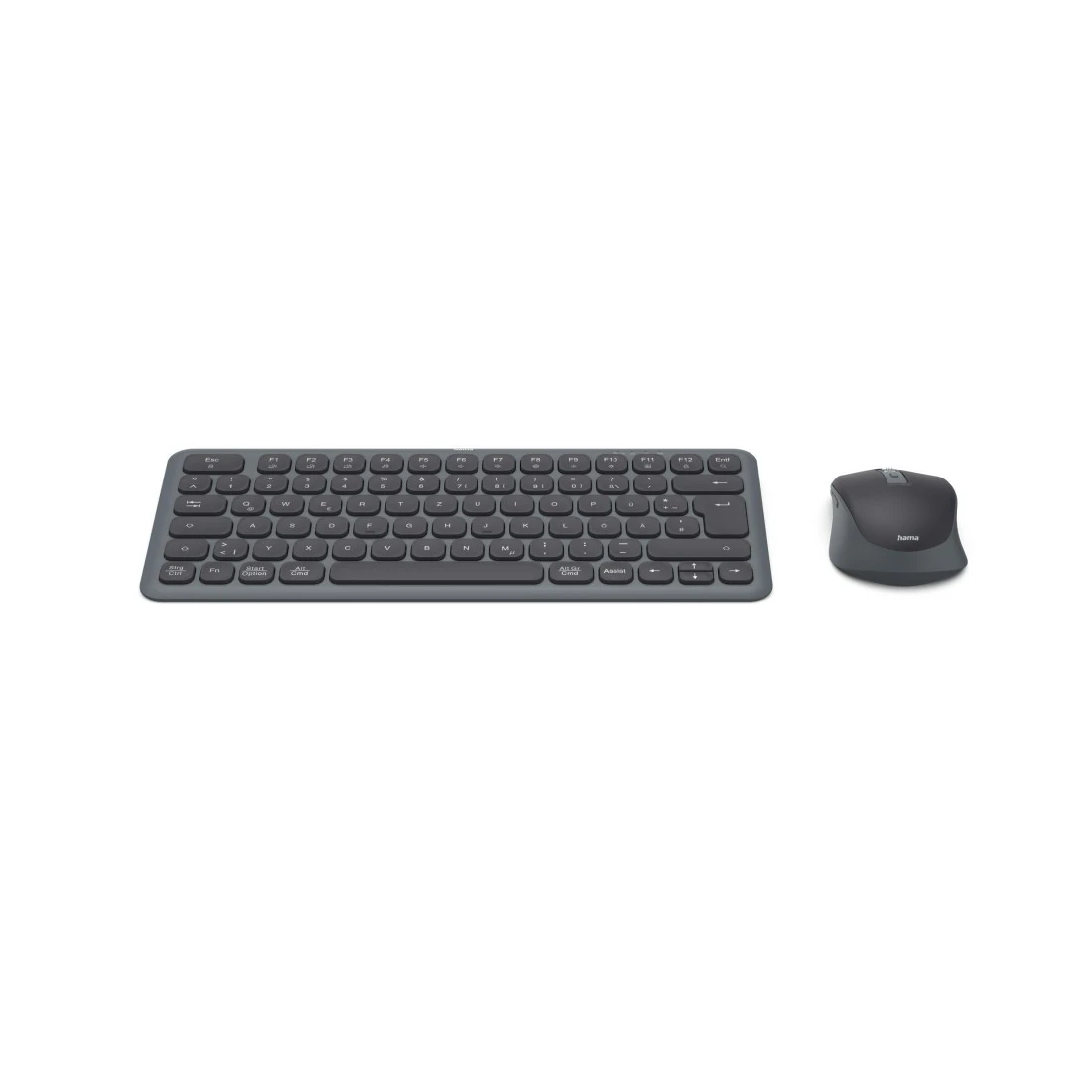 hama WKM-500 Tastatur-Maus-Set kabellos schwarz