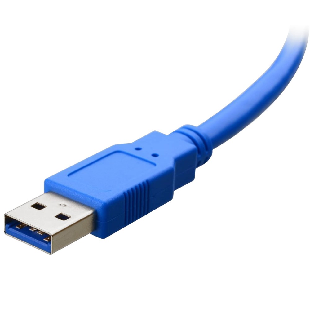 TECHLY USB3.0 Anschlusskabel blau 2m Stecker Typ A auf Stecker Typ Micro B