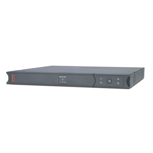 APC Smart-UPS SC 450VA UPS rack-mountable AC 230V 280Watt 450VA RS-232 output connectors 4 1U gray