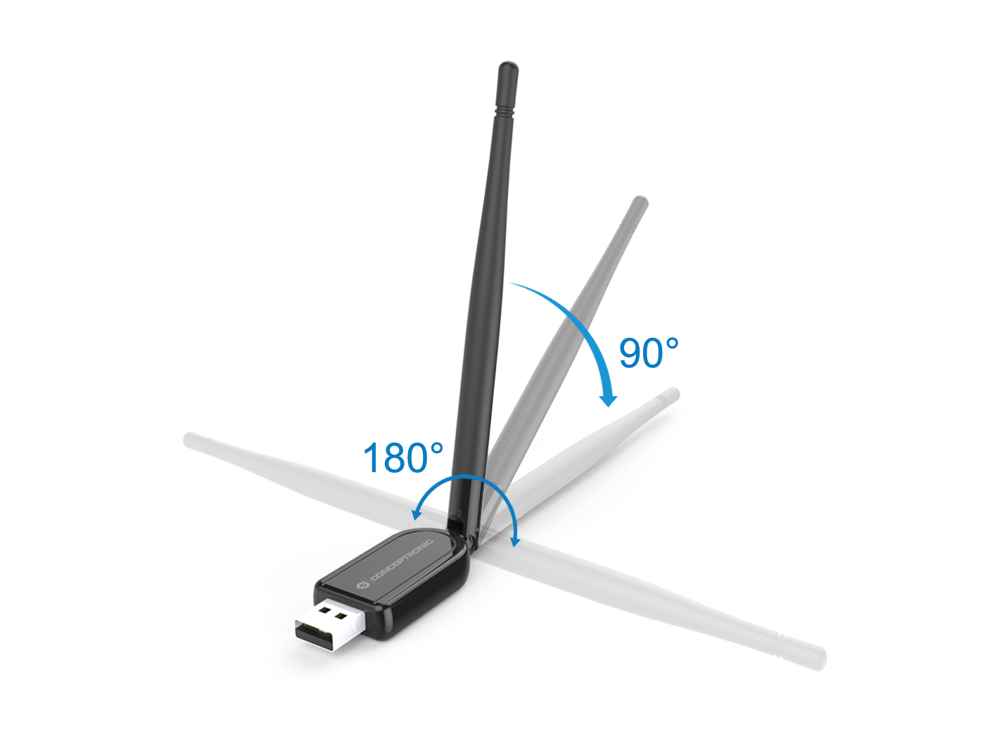 CONCEPTRONIC Bluetooth5.1 Adapter NanoUSB 100m schwarz