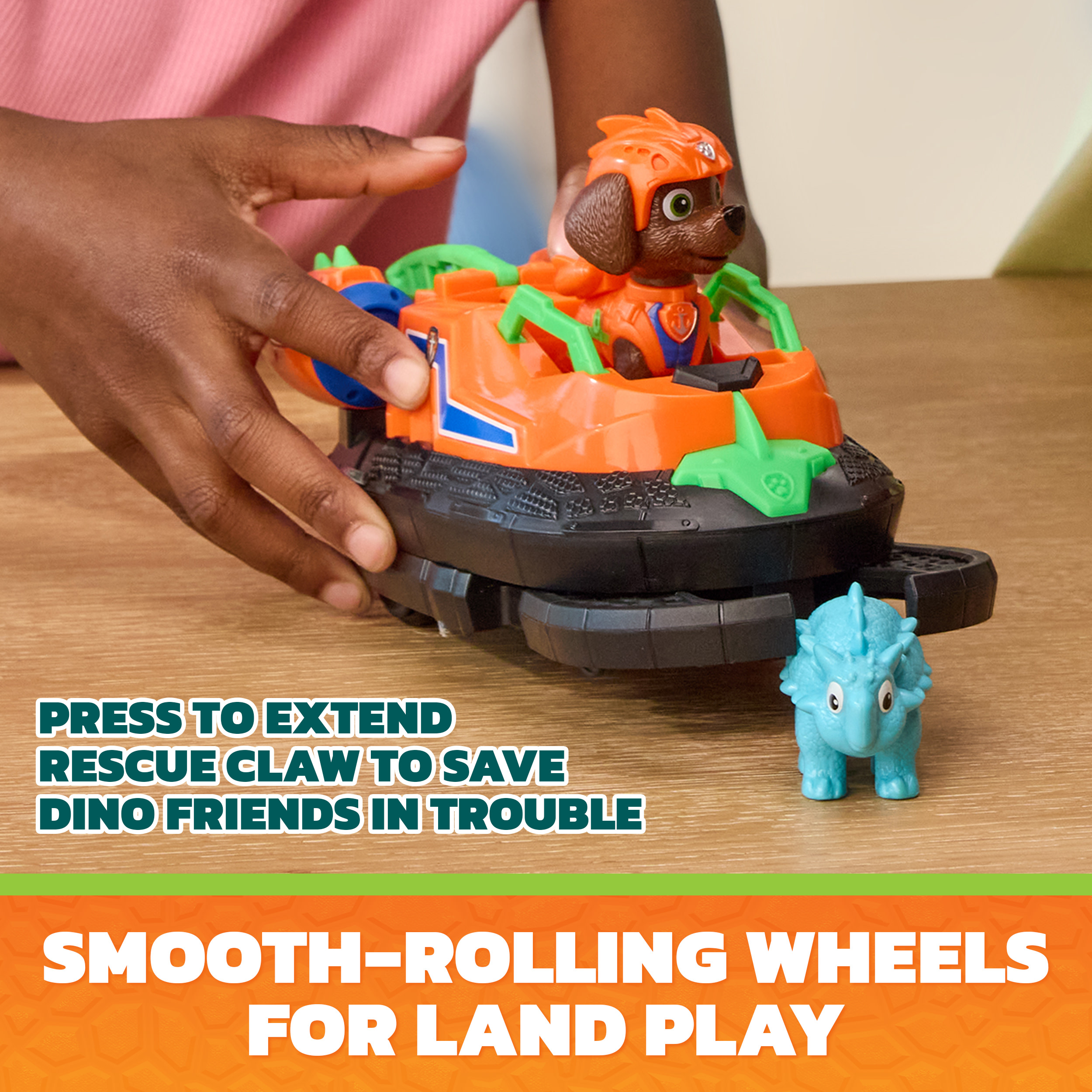 Paw Patrol: Der Dino Film - Zumas Dino-Rettungs-Hovercraft, Spielfahrzeug