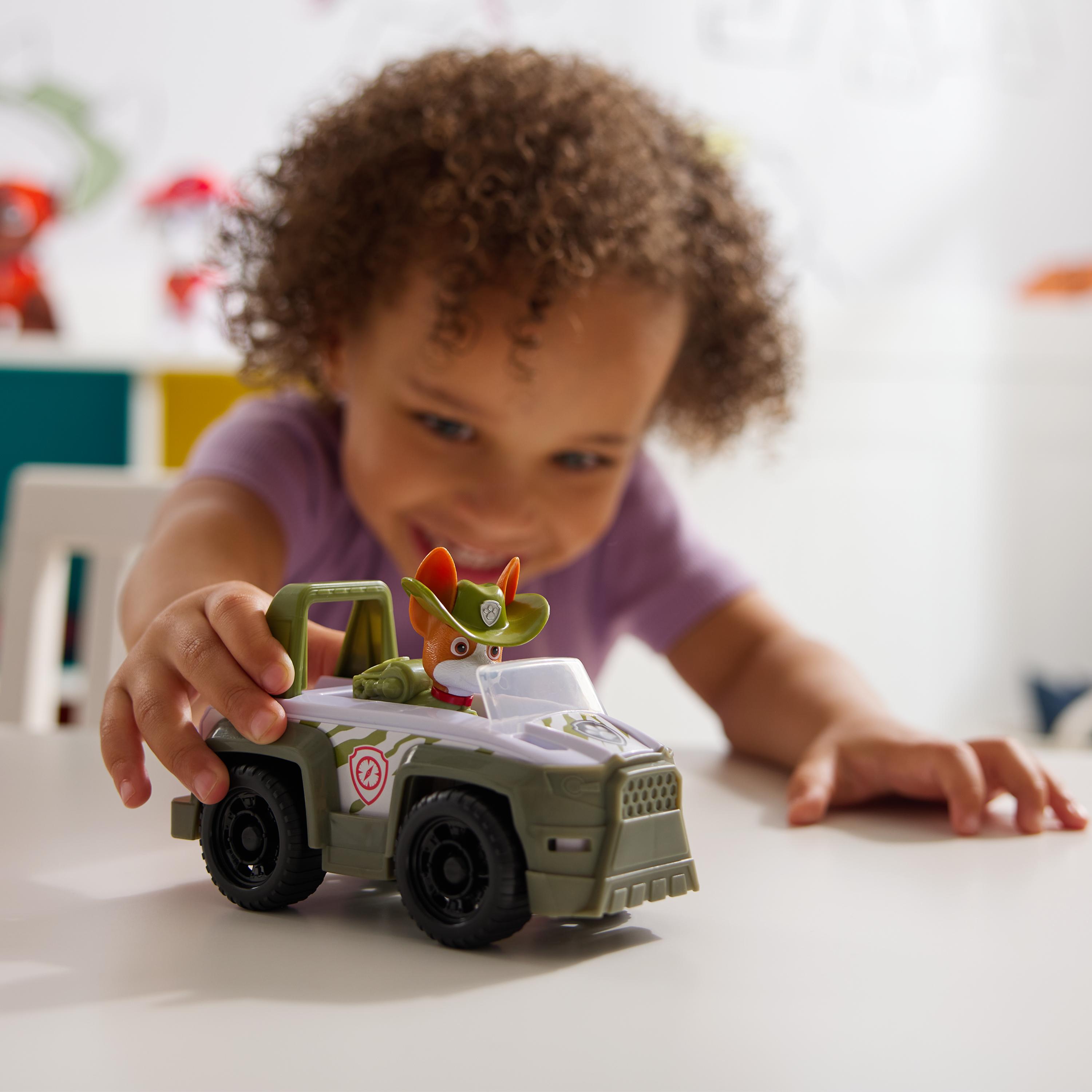 Paw Patrol - Dschungel Jeep mit Tracker Spielfigur, Spielfahrzeug