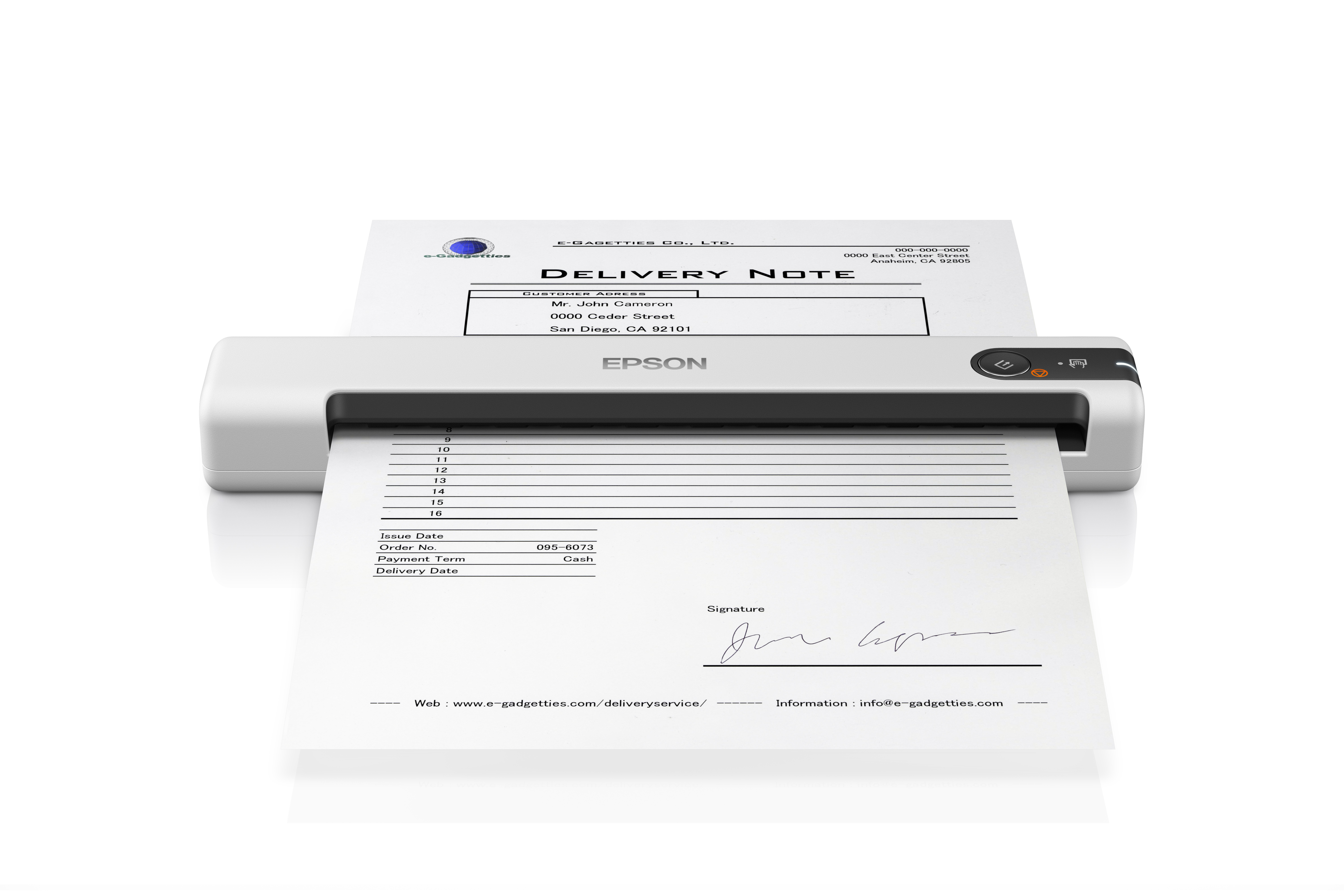 EPSON WorkForce DS-70 Mobiler Scanner