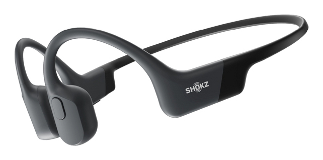 SHOKZ OPENRUN BLACK OPEN-EAR SPORTS HEADSET WITH USB-C CHARGI