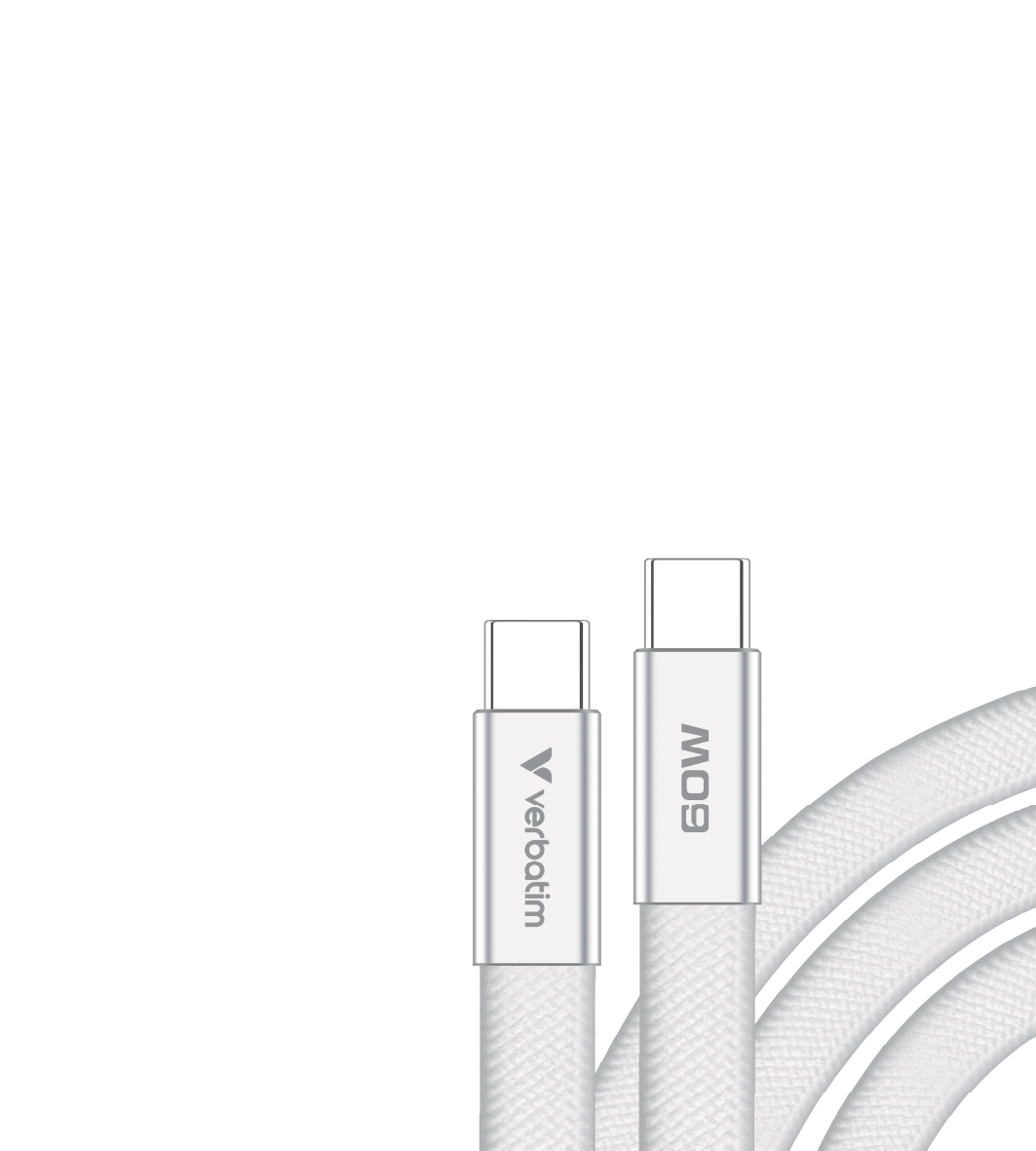 Verbatim Sync & Charge USB-C to USB-C 60W 120cm white