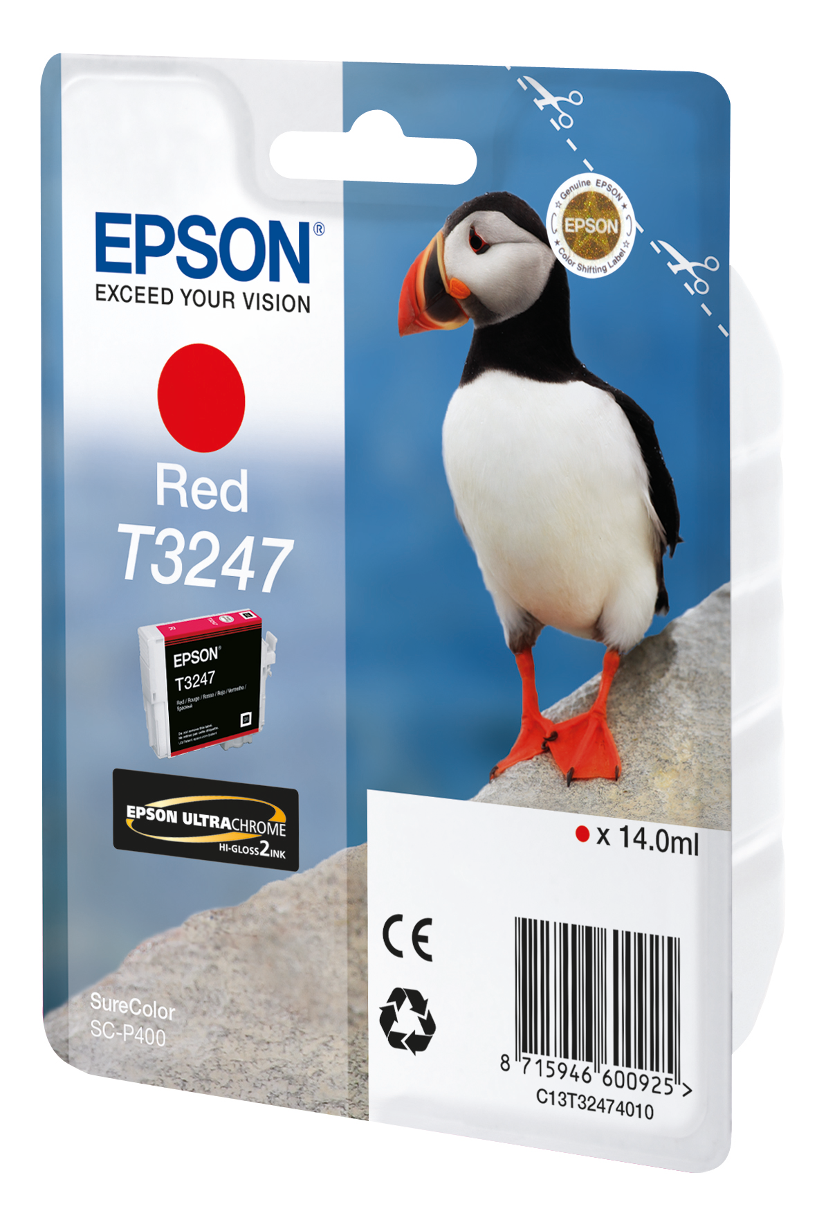 EPSON T3247 (Papageitaucher) rot Druckerpatrone