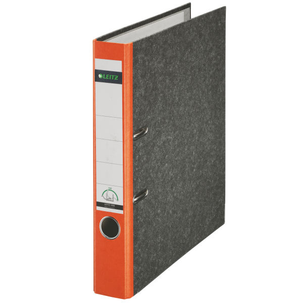 LEITZ 1050 Ordner orange marmoriert Karton 5,2 cm DIN A4, 1 St.