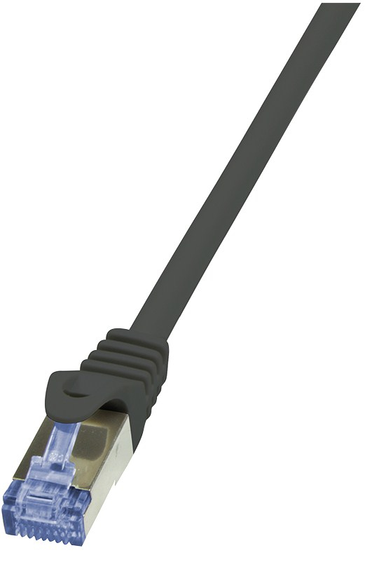 Logilink Patchkabel CAT6A S/FTP AWG26 PIMF 1,00m schw.