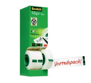 Scotch Magic™ Tape Klebefilm matt 19,0 mm x 33,0 m 8 Rollen