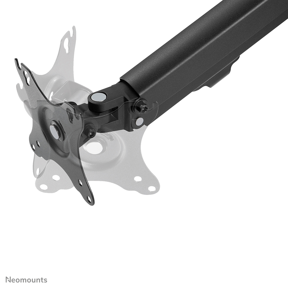 NEOMOUNTS DeskStand Arm Tischlagerung bis 58,6cm 27Zoll 2-7kg Durchführung/Klemme Gasfeder Volle Bewegung Pivot VESA100x