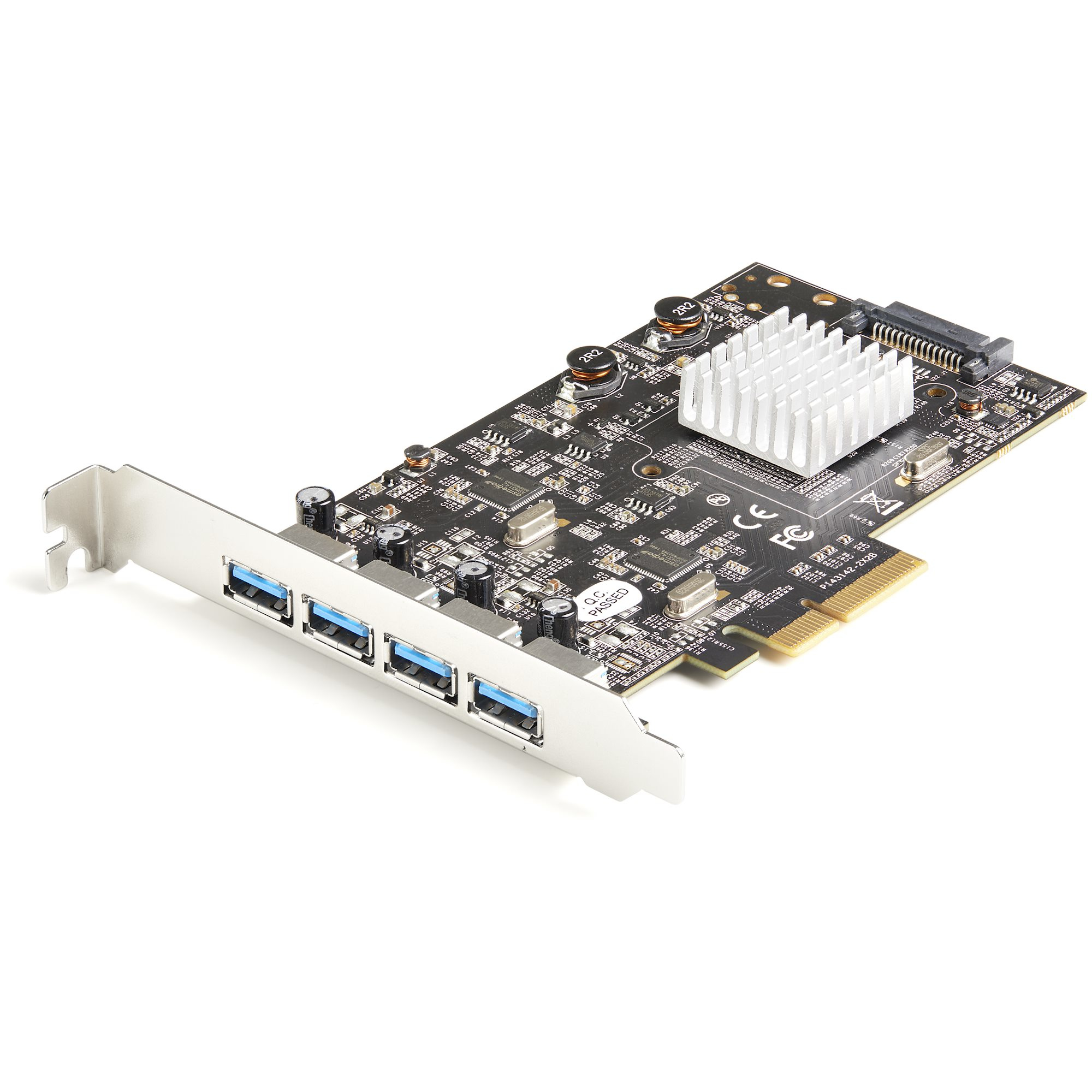 STARTECH.COM 4-Port USB 3.2 Gen 2 PCIe Karte - USB-A SuperSpeed 10Gbit/s PCI Express 3.0 x2 Host-Controller-Karte - USB Typ A