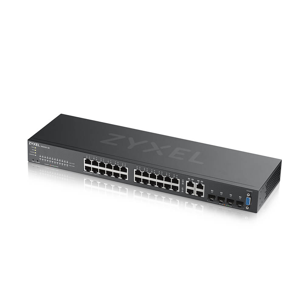 Zyxel GS2220-28 24-Port + 4x SFP/Rj45 Gigabit L2 managed Switch