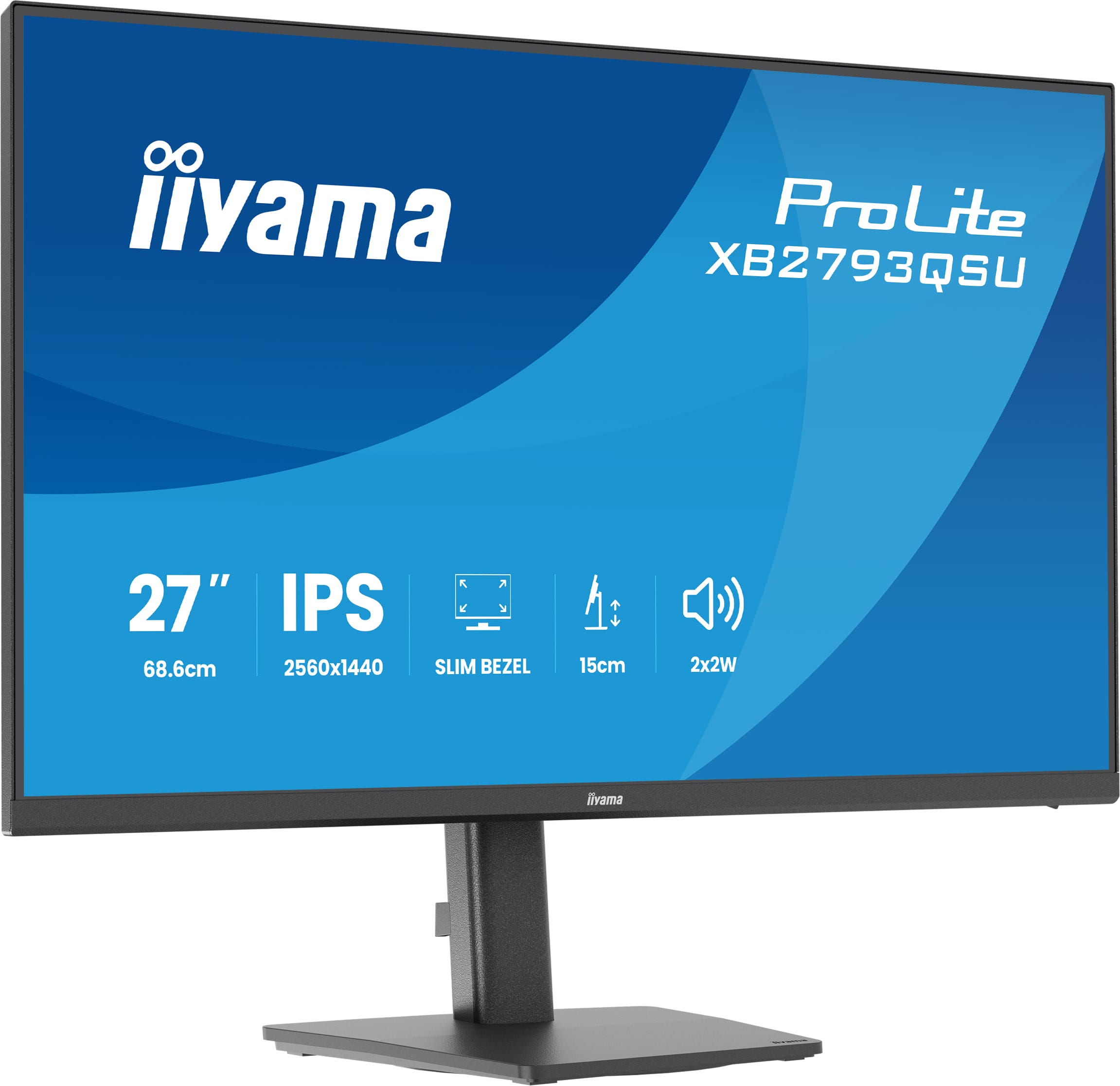 IIYAMA 68.6cm (27) XB2793QSU-B1 16:9 HDMI+DP+2xUSB IPS