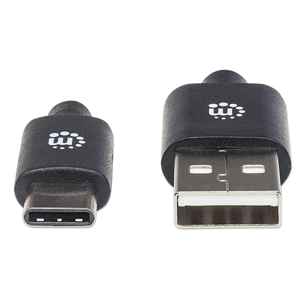MANHATTAN USB 2.0 Typ C-Kabel C-Stecker/A-Stecker 2m schwarz