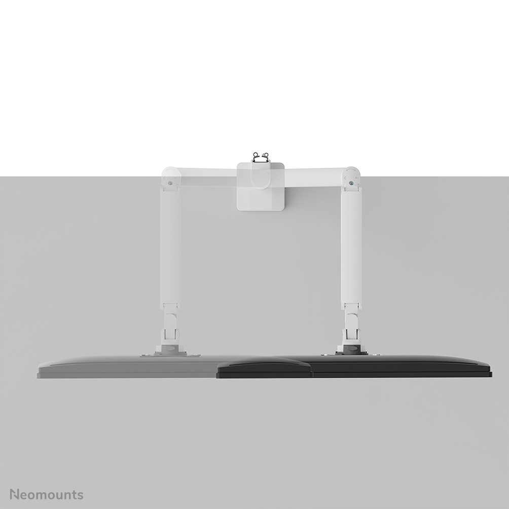 NEOMOUNTS Next Slim Desk Mount single display topfix clamp/grommet white