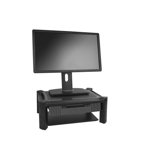 STARTECH.COM Adjustable Monitor Riser - Drawer - Monitors up to 32in - Adjustable Height - Monitor Stand - Computer Monitor Riser