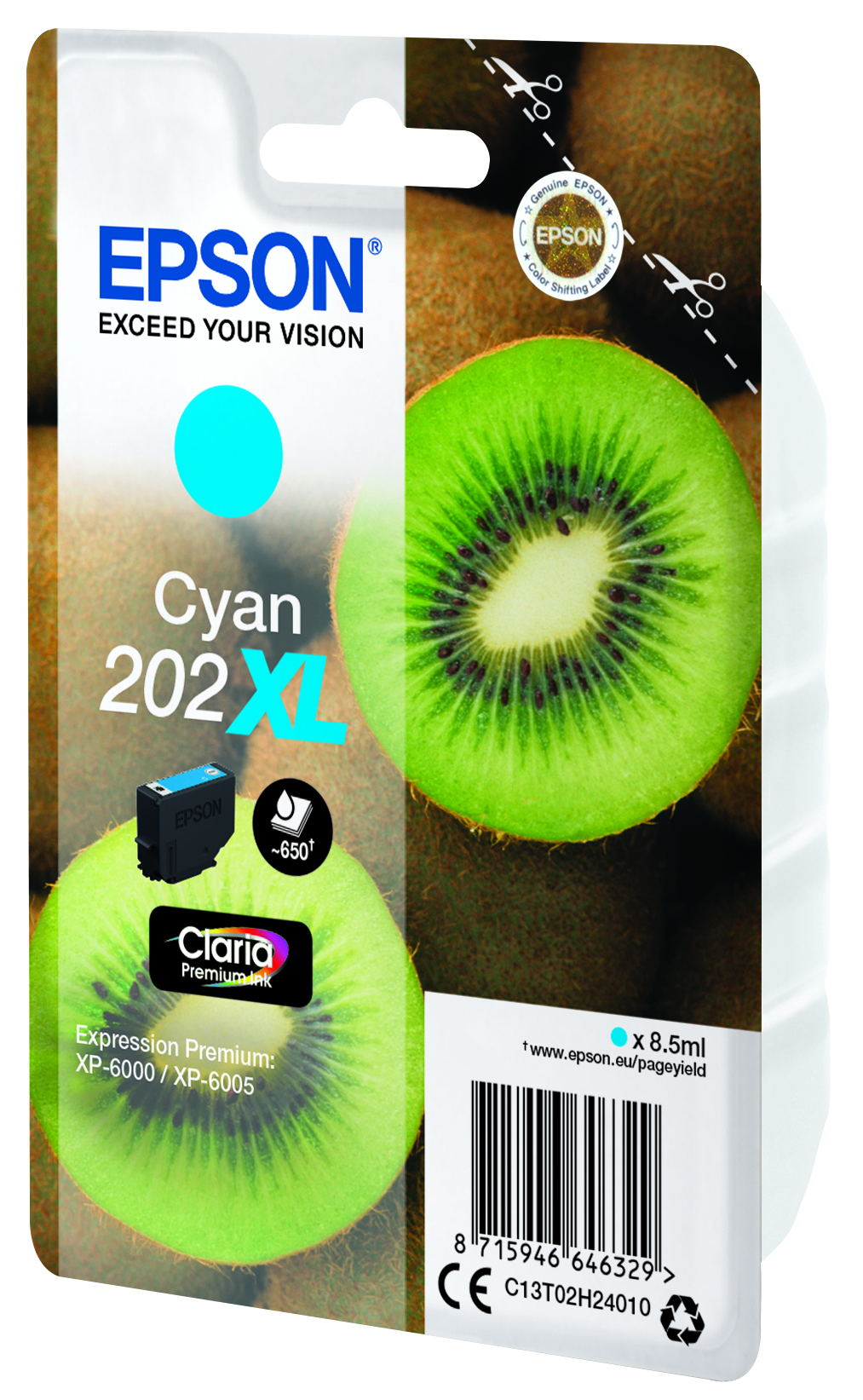 EPSON 202XL/T02H24 (Kiwi) cyan Druckerpatrone