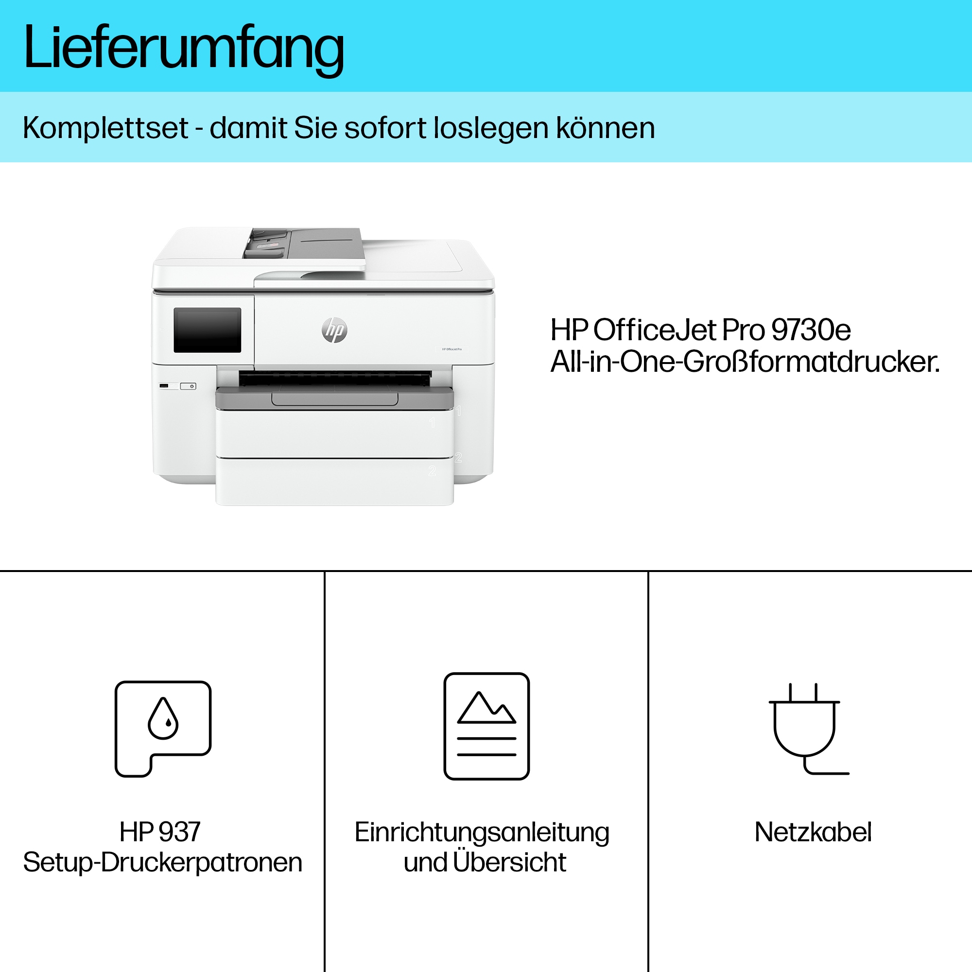 OfficeJet Pro 9730e, Multifunktionsdrucker