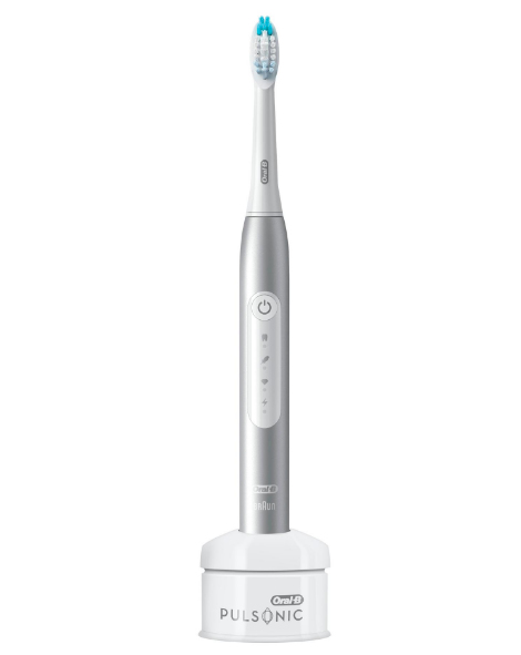 Braun Oral-B Pulsonic Slim Luxe 4000 Elektrische Schallzahnbürste, platin