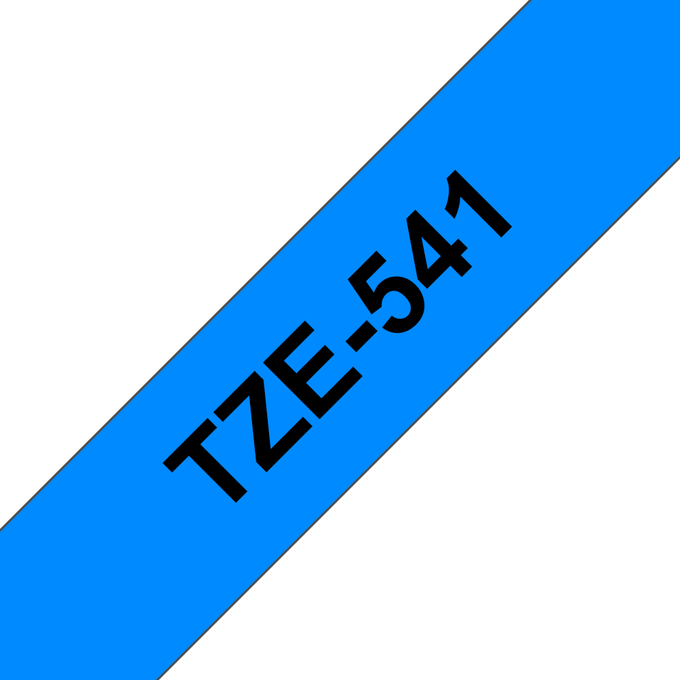 TZE-541 LAMINATED TAPE 8 MM 8M BLACK ON BLUE