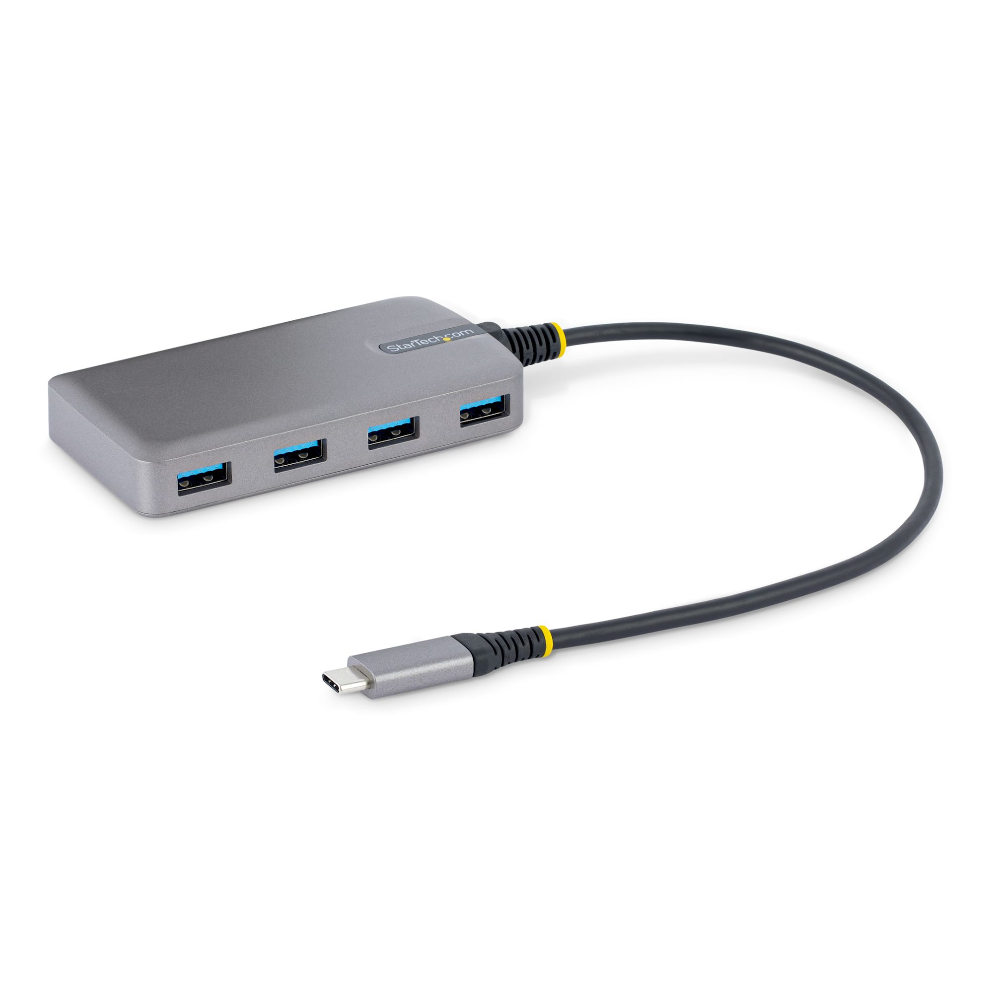 STARTECH.COM 4 Port USB C Hub - USB C auf 4x USB-A 5Gbit/s Hub mit Zusatzstromanschluss - USB C auf USB3.0 Verteiler - Mini USB C