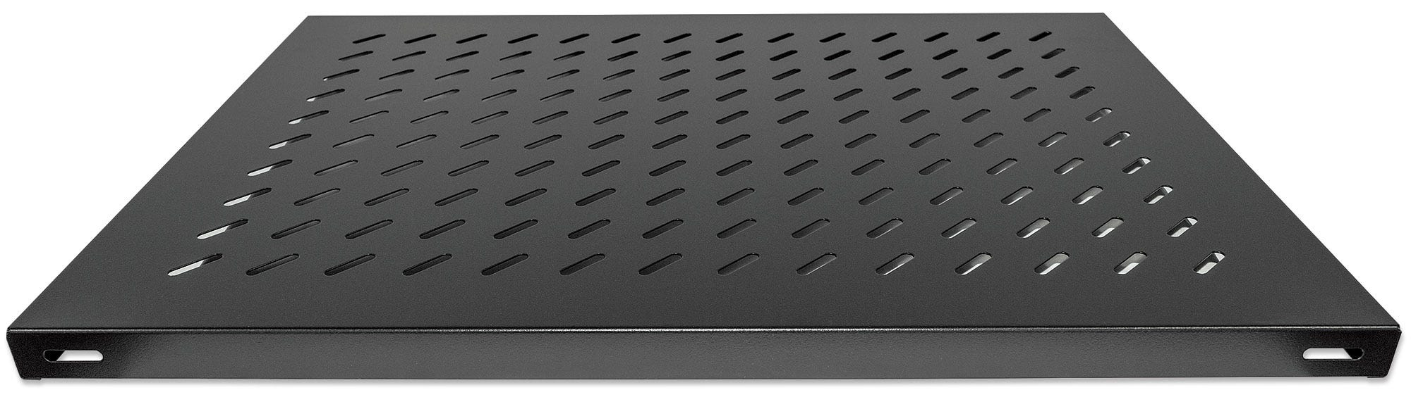 INTELLINET 48,3 cm 19Z Fachboden zur Festmontage 19 Zoll 1 HE 800 mm tief hohe Traglast schwarz