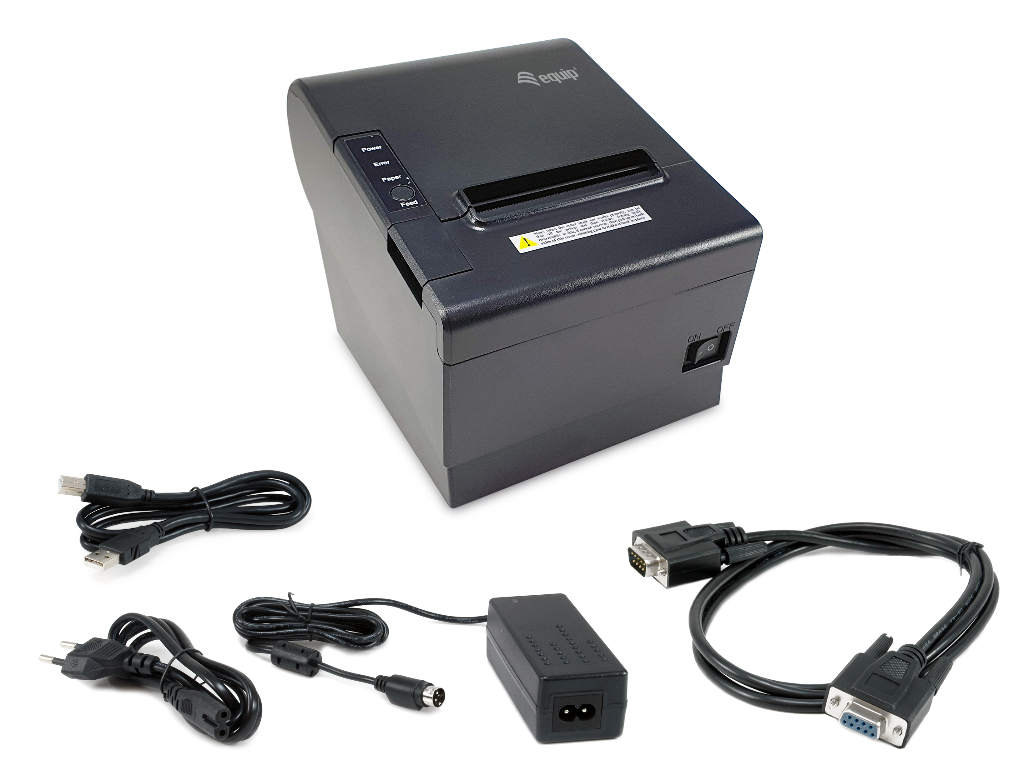 Equip Thermodrucker 80mm USB/RJ11/Ethernet/RS232 schwarz