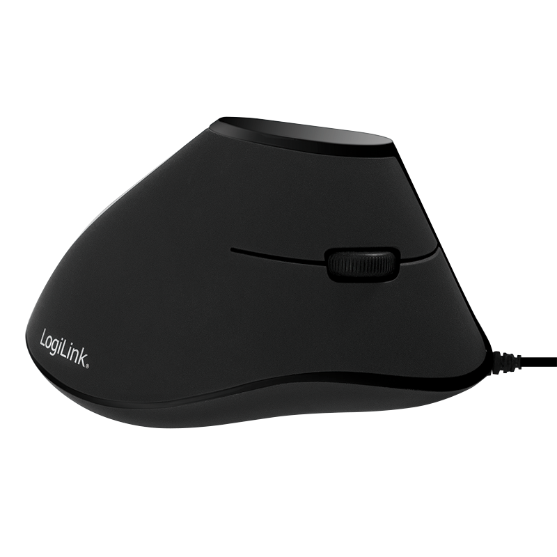 Logilink Maus Ergonomisch Vertical 5 Tasten 1000dpi schwarz