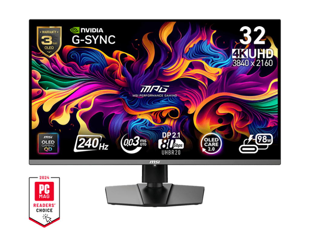 MPG 322URXDE QD-OLED, Gaming-Monitor