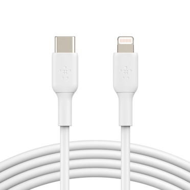 LIGHTNING/USB-C CABLE PVC MFI 1M WHITE