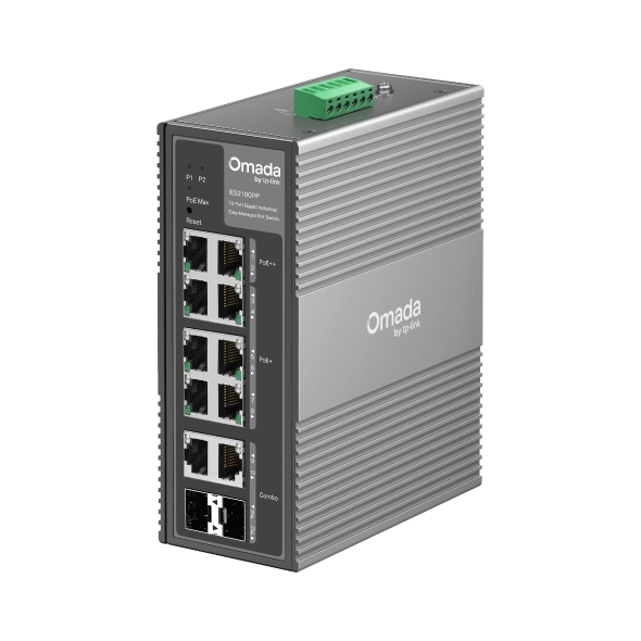 10-PORT 1G INDUSTRIAL L2 SWITCH EASY MANAGED WITH 8-PORT POE