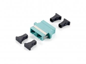 Equip LWL-Koppler SC->APC Multimode Duplex OM3 12Stk blau