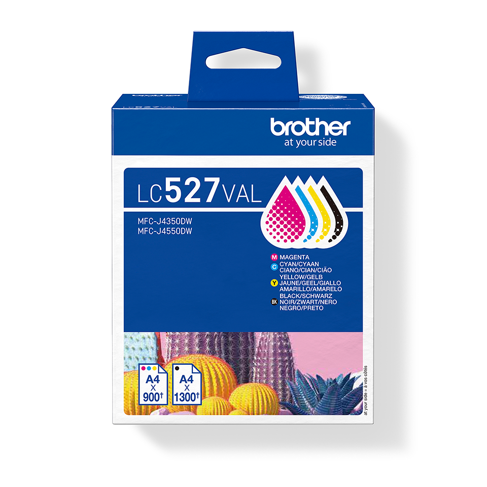 brother LC-527VAL schwarz, cyan, magenta, gelb Druckerpatronen, 4er-Set