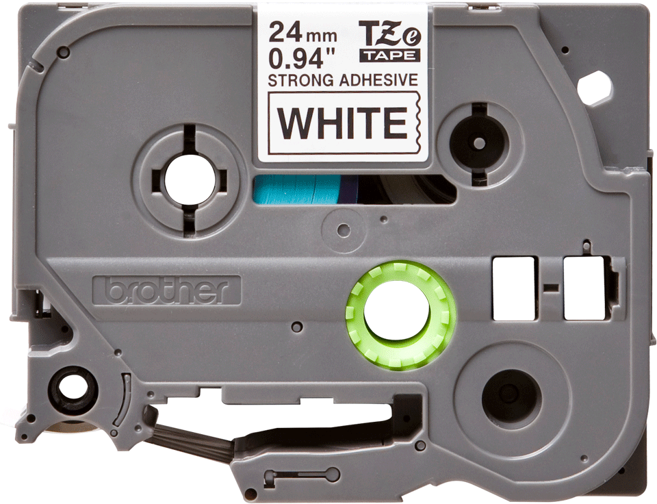 TZE-S251 LAMINATED TAPE M 8M 8M BLACK ON WHITE EXTRA-STRONG