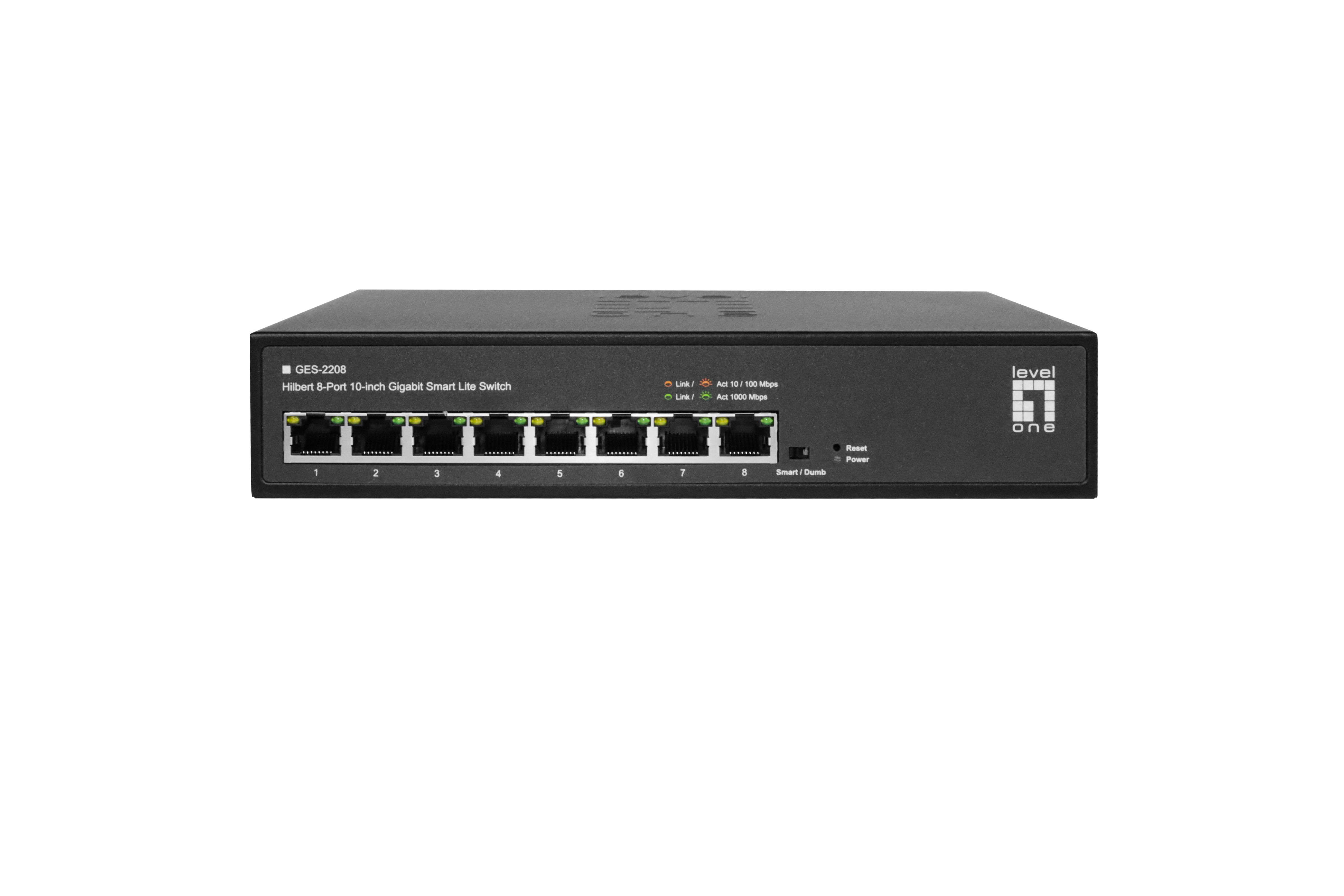 LevelOne Switch 8xGE 10 Hilbert SL managed
