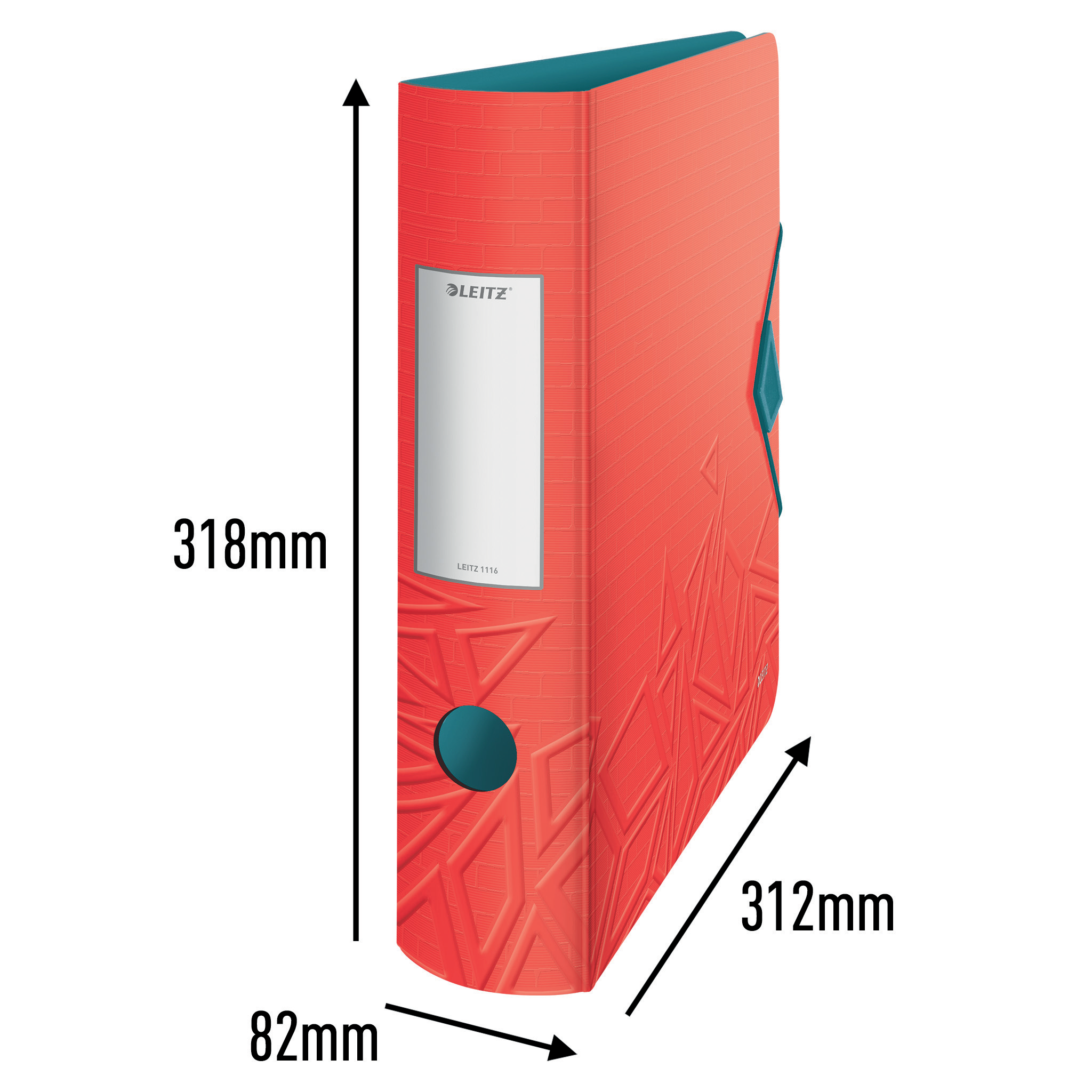 LEITZ Active Urban Chic Ordner rot Kunststoff 8,2 cm DIN A4, 1 St.