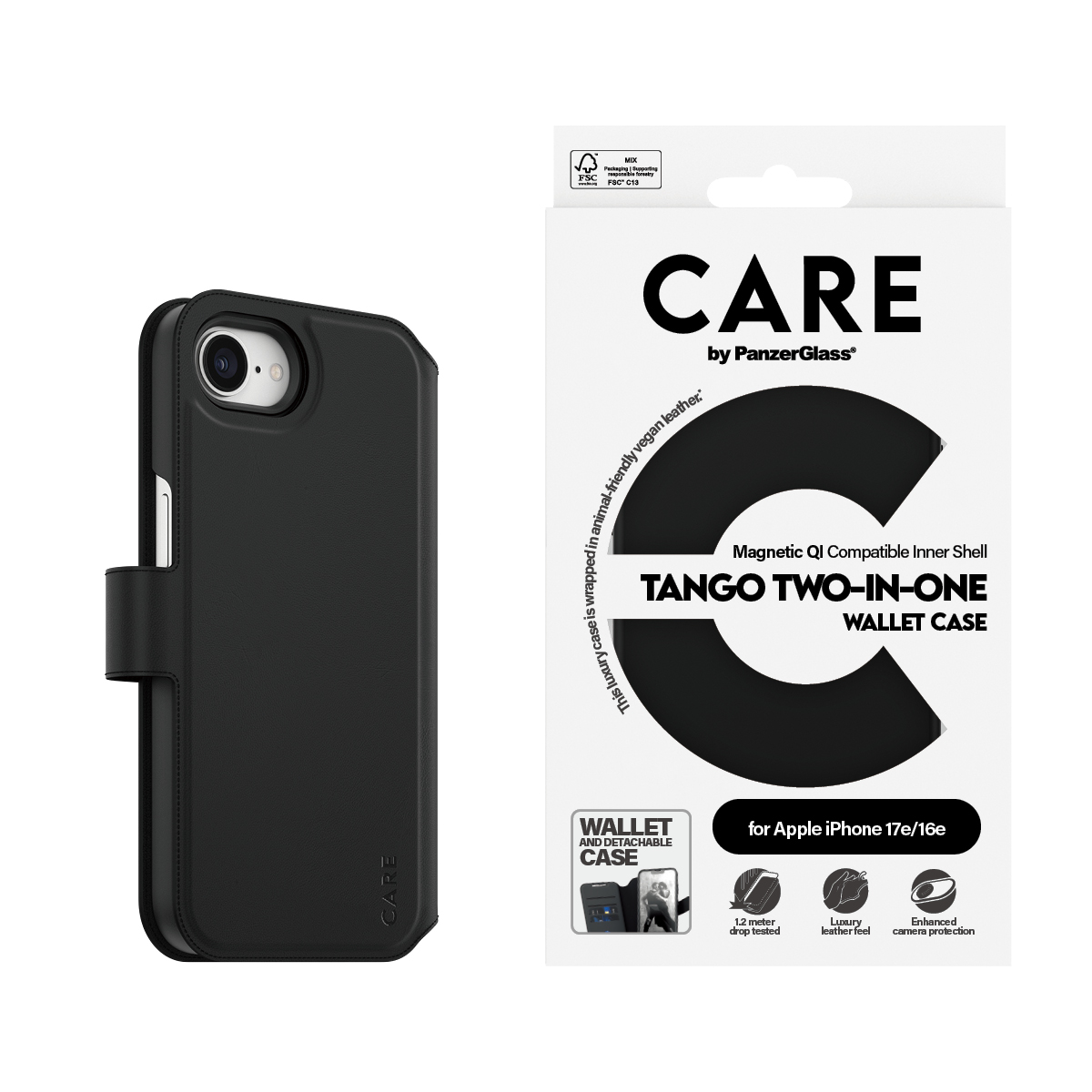 CARE BY PANZERGLASS FEATURE CASE TANGO TWO-IN-ONE WALLET IPH