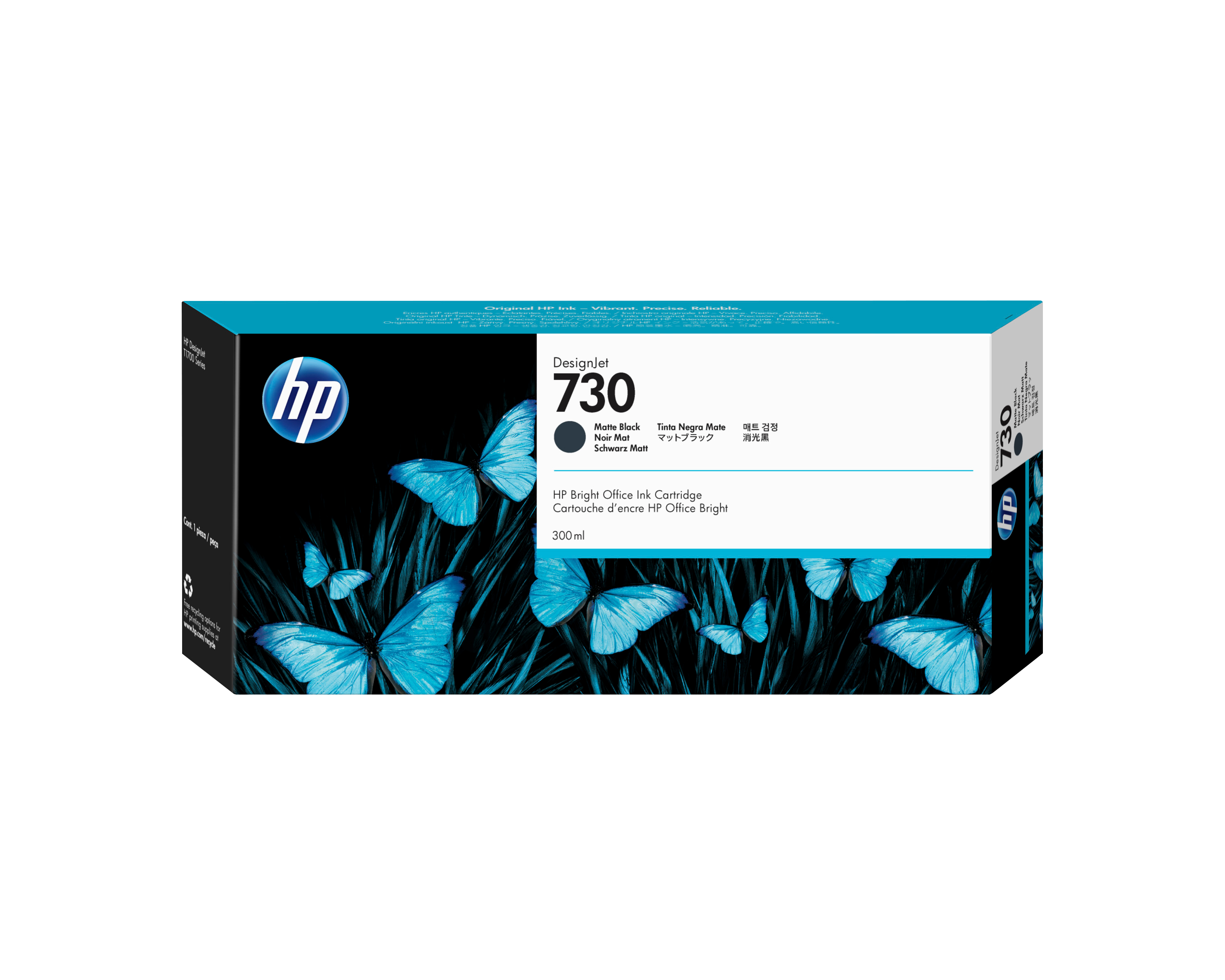 HP 730 300 ml Tinte Matt Schwarz