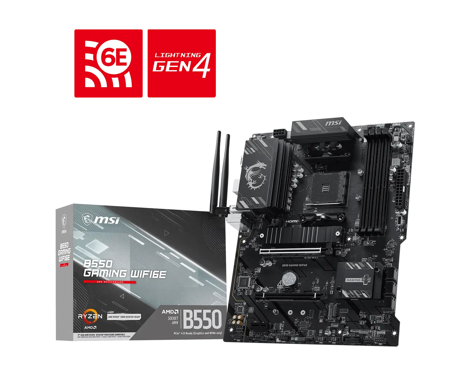 MSI B550 Gaming WiFi6E (B550,AM4,ATX,DDR4)