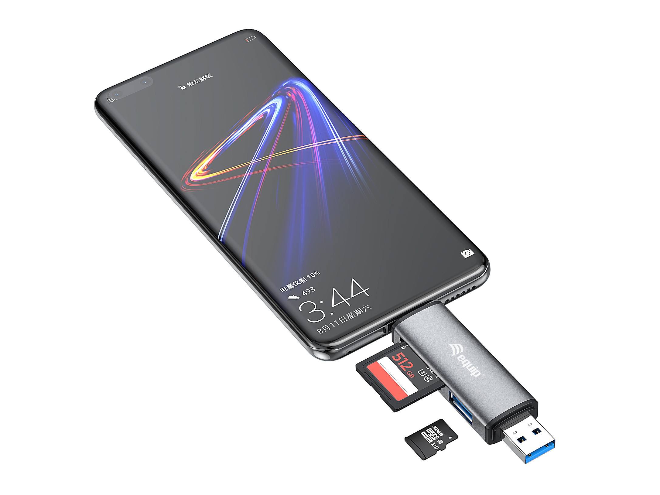 Equip Kartenleser USB-A3.0/USB-C3.2/MicroSD/SD/ 5Gbps