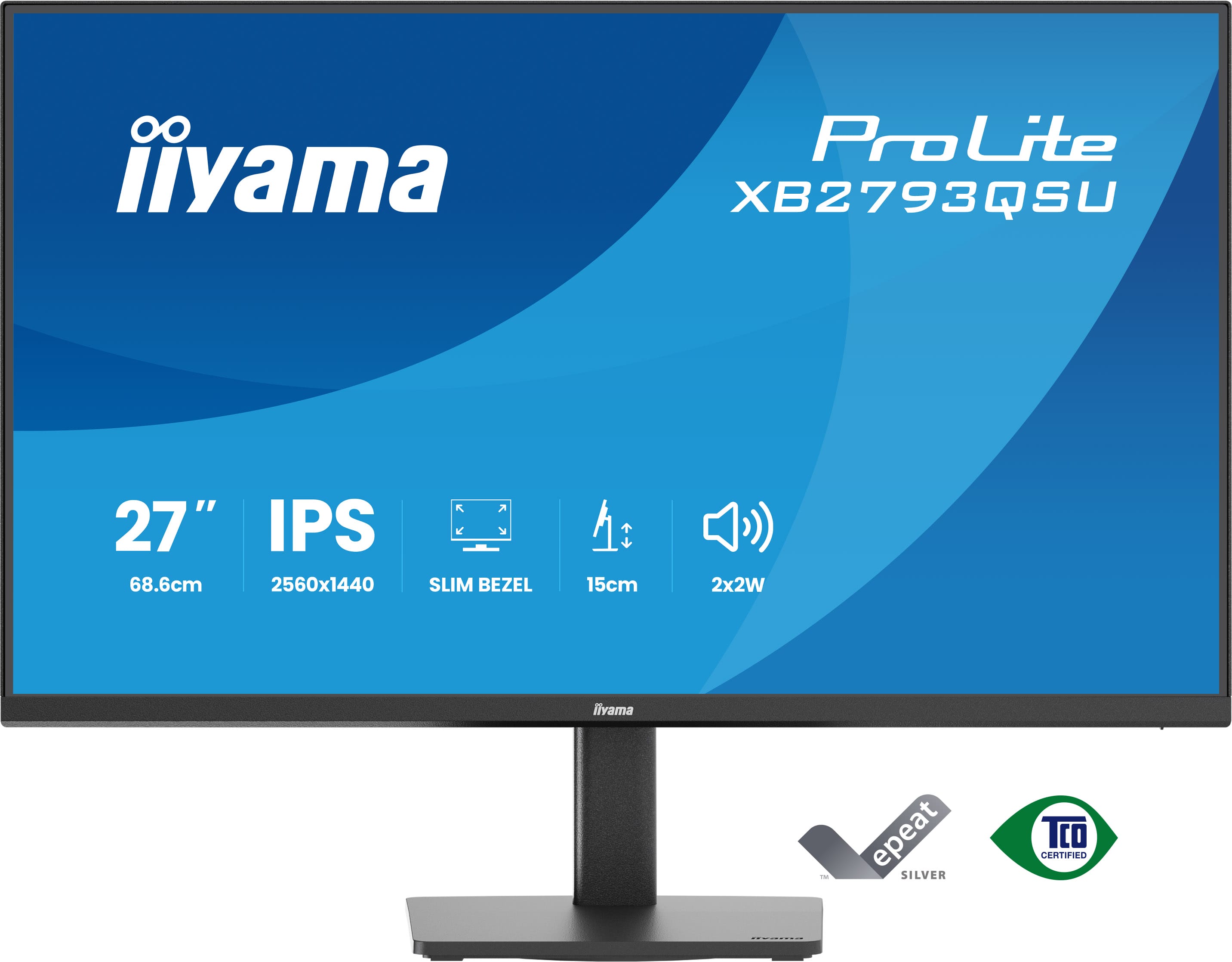 IIYAMA 68.6cm (27) XB2793QSU-B1 16:9 HDMI+DP+2xUSB IPS