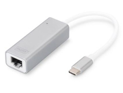DIGITUS Adapter USB3.0/C -> RJ45 Gigabit Ethernet St/Bu 20cm