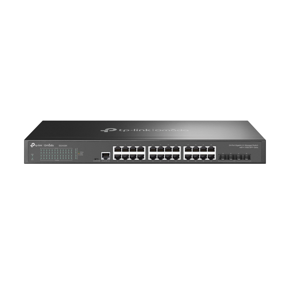 TP-LINK SG3428X Omada 24-Port Gigabit L2+ Managed Switch with 4 10GE SFP+ Slots